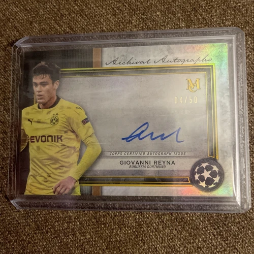2020-21 Topps Museum Collection Giovanni Reyna Archival AUTO /50 - Dortmund
