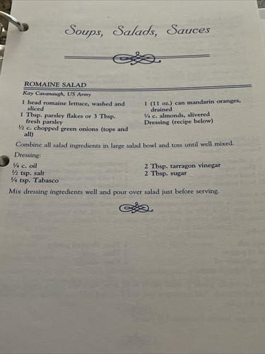 Rare Collectible SAAOWC Recipe (Cook) Book Yongsan Seoul Korea 1996 - Bild 10 von 17