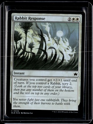 Rabbit Response - 26 - Foil - BLB - NM - MTG Magic the Gathering | eBay