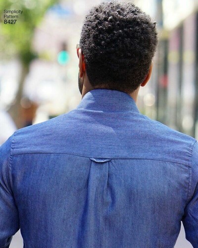 SIMPLICITY 8427 MEN'S SHIRTS Sewing Pattern Sizes 34-42 & 44-52 Skill: AVERAGE - Picture 3 of 5