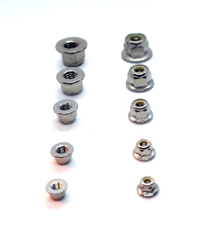 Nylock Flange Nuts A2 Nylon inserted self-locking m4 M5 M6 M8 M10 Hexagonal head - Picture 15 of 19
