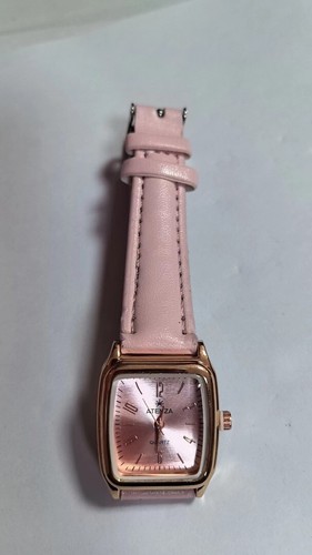 Exquisito Reloj Mujer Temperamento Sencillo Moda Estilo Universitario Rosa Cinturón - Imagen 2 de 2