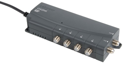 Labgear TV Signal Booster 4-Way Distribution Amplifier, F-Type, 4G/5G Filtered - Picture 1 of 3