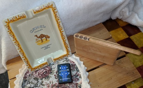 All Camel Filters , Ashtray, Zippo Lighter, And Wooden Cigarette Case Set Of 3 - Picture 12 of 24