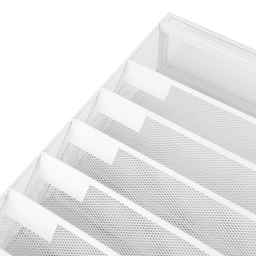 Schreibtisch Seite Lagerung Bücherregal Eisen Mesh 9 Tier Bewegliche Hangable - Photo 21/24