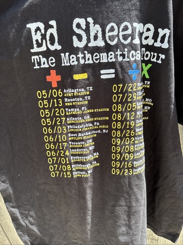 maglia tour matematica ed sheeran - Foto 3 di 8