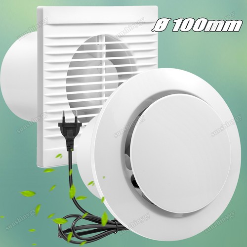 Badlüfter leise Ø 100mm mit Rückflussleitblech Bad Lüfter Wand Ventilator Abluf - Bild 1 von 23