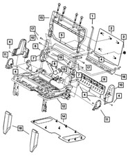 Genuine Mopar 3rd Row Recliner 68187941AA