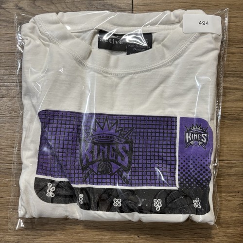 Vintage Sacramento Kings Shirt Men’s Large Chris Webber NBA Basket Ball Court - Picture 10 of 10