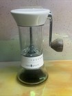 Coffee Grinder Handground - Burr grinder. Used, White & Glass Works Great