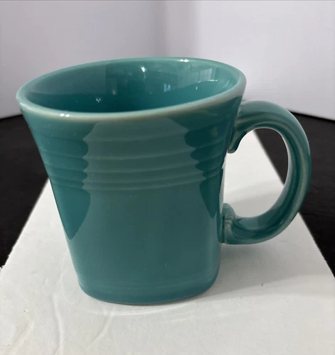 Fiesta Ware Square Bottom Round Top Mug Turquoise HLC USA