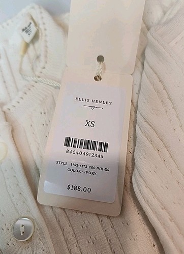 ELLIS HENLEY -- IVORY XS In weicher, dehnbarer Viskose-Mischung Pointelle, The Ellis - Bild 7 von 9