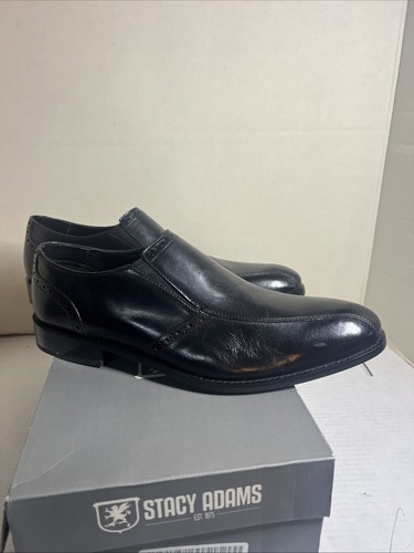 Stacy Adams Men’s Palmer Slip-On Dress Shoes – Black – Size 12 M (Model 24835) - Picture 12 of 17