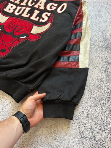 Chaqueta De Colección Rara 1993 Jeff Hamilton Chicago Bull Logo Grande Para Hombre Talla XL - Imagen 9 de 20
