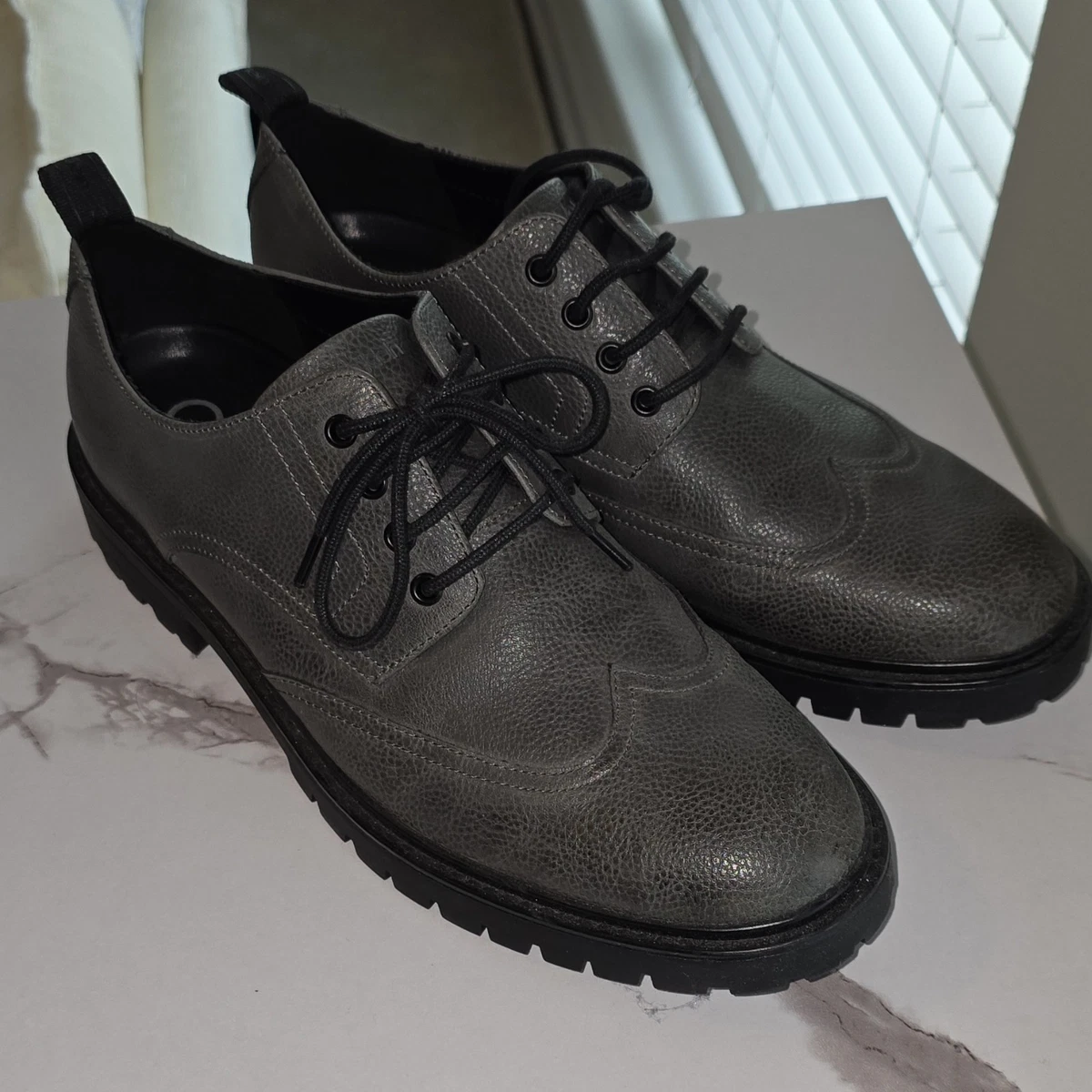 Calvin Klein Oxford Gray Dress Shoes for Men for sale | eBay display picture 3