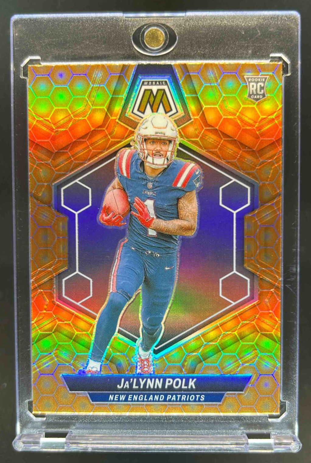 2024 Mosaic Ja'Lynn Polk SP Honeycomb Prizm Rookie RC #337 Patriots