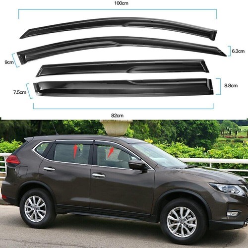 For 2014-2020 Nissan Rogue Side Window Visor Sun Rain Vent Deflector Guard 4PCS - Picture 3 of 16