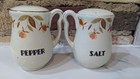 Vintage Superior Hall Quality Autumn Leaf Large Salt Pepper Shakers 4.5" Tall