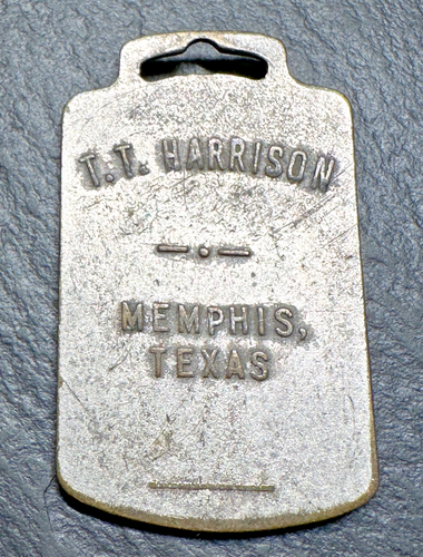 5634 ACCO COTTON BALE TAG TT HARRISON MEMPHIS, TEXAS FOB H419 - Picture 6 of 7