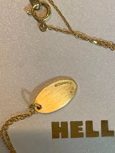 Collar Sanrio Hello Kitty K18 Oro 18K Edición Limitada Joyería Japón - Imagen 3 de 5