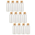 12 Pcs Reusable Small Bottles Mini Glass with Cork Wedding Wish Vials