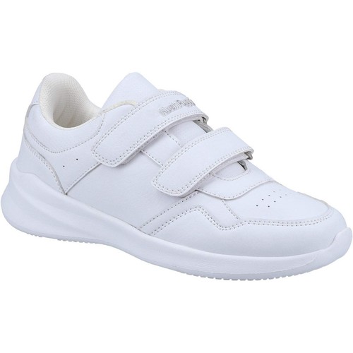 Hush Puppies Kids Marling Leather Trainers - White - Picture 2 of 8
