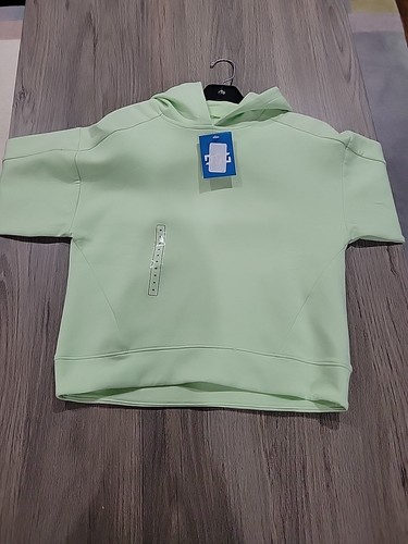 Dsg Girls Sport Fleece Hooded Sweatshirt/ Top. Aloe Green. Size Medium 10-12 - Picture 8 of 12