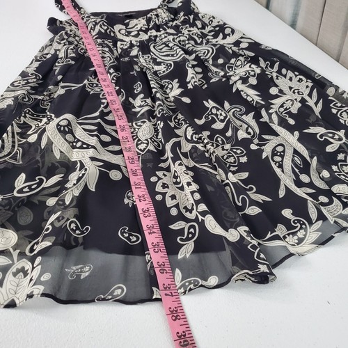 INC Womens 100% Silk Paisley Babydoll Dress Size 8 Y2K Whimsigoth Fairy Grunge - Picture 9 of 10