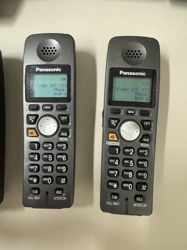 panasonic KX-TG6051B cordless phone 4 Phone set 5.8 Gigarange Answering Machine - Zdjęcie 8 z 22