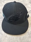 New Era 39Thirty Nfl Philadelphia Eagles Black Adjustable Hat Mens Size M/L Nfl