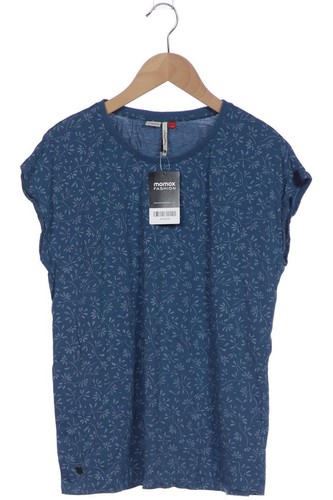 ragwear T-Shirt Damen Shirt Kurzärmliges Oberteil Gr. M Baumwolle Blau #wcuzcje
