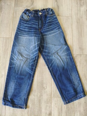 Coole Baggy Jeanshose Blau Gr. 152 H&M Adjustable waist 