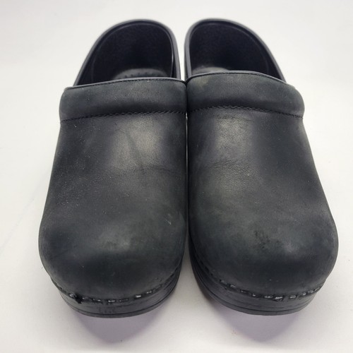Dansko Professional Wide Clog EU 38W US 7.5 Oiled Leather Black 299020202 - Picture 6 of 10