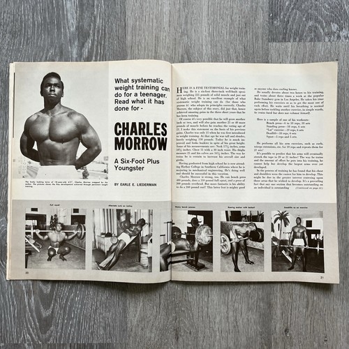 MUSCULAR DEVELOPMENT Bodybuilding Magazine JIM HAISLOP DECEMBER 1967 VOL 4 # 12 - Picture 11 of 23