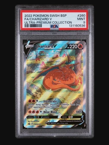 Sword & Shield Promo Cards Holo Charizard V SWSH260 PSA 9