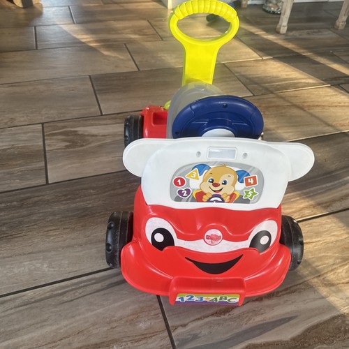 Fisher-Price Laugh & Learn 3-In-1 Smart Car, Baby Walker & Toddler Ride-On Toy