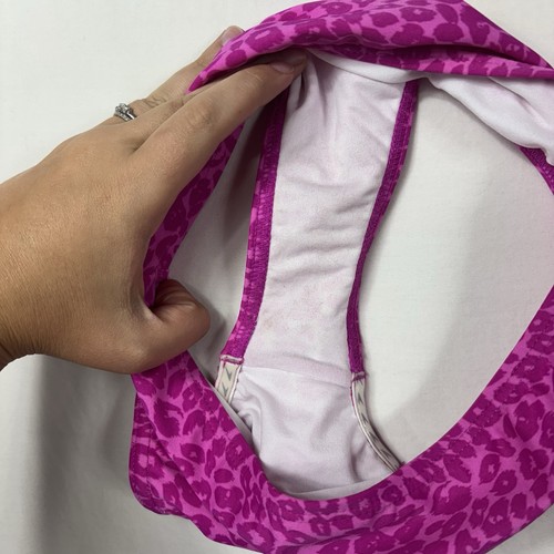 Speedo Girl's 2 Piece Tankini Strap Swimsuit Pink Pineapple Animal Print Size 14 - Picture 8 of 13