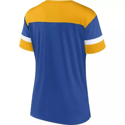 NHL St. Louis Blues Women's Blue Lace Up Short Sleeve Jersey, 2XL - Picture 2 of 2