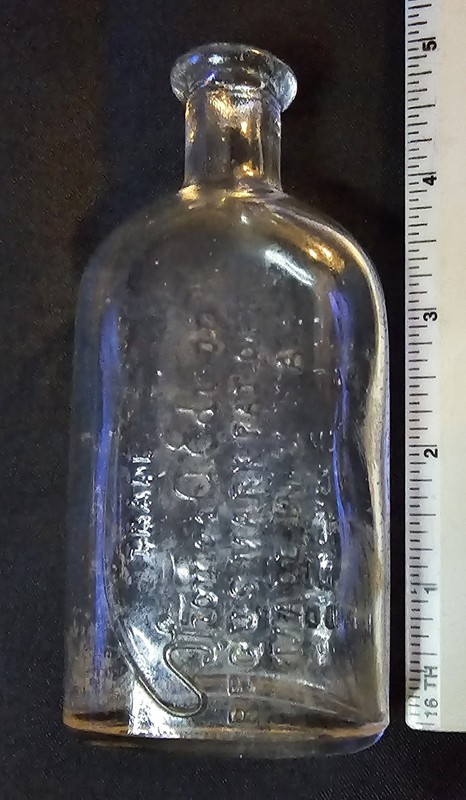 Antique Thomas A Edison Special Battery Oil Bottle Bloomfield NJ Vintage Glass 3