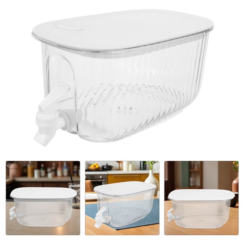  Distributore bevande frigorifero: brocca acqua fredda trasparente - bevande in plastica - Foto 4 di 12