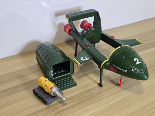 Thunderbird 2 With Mole Large 16” Carlton 1999 Vintage Retro Toy With Sounds - Foto 1 di 17