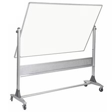 Mooreco 669Rg-Dd Dry Erase Board, Porcelain, 48 In, 72 In, Aluminum Frame,