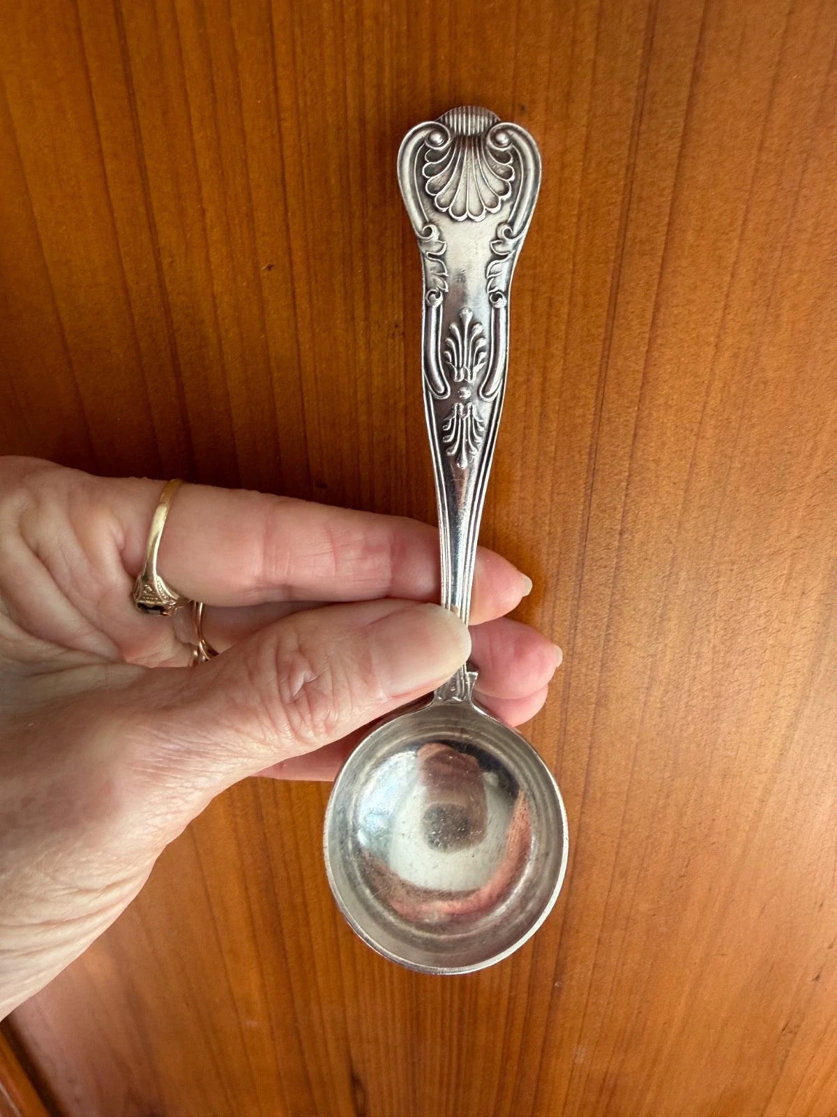 1 Old Hallmarked Silver or SILVERPLATE 5” Sauce LADLE KINGS PATTERN NICE