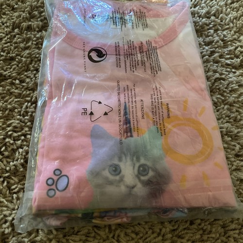 2er Pack Nachthemd für Mädchen Flatterärmel Pyjama Baumwolle Nachtwäsche Nachtkleider - Bild 1 von 2