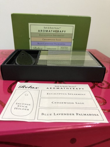 Bath & Body Works AROMATHERAPY SOOTHING INCENSE 24 3in Sticks Very RARE - Picture 2 of 3