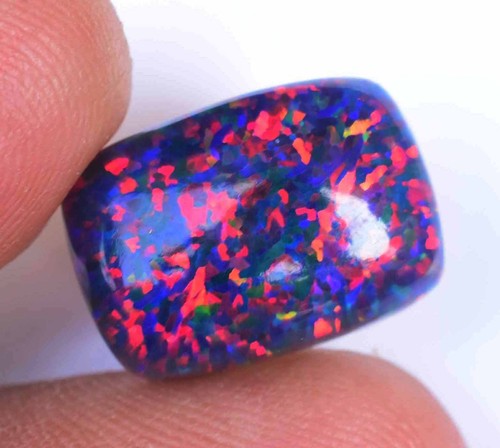 7.65 CT Natural Ethiopian Black Fire Opal Certified Very Rare Precious Gemstone - Picture 6 of 9