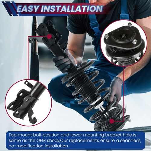 Set 2 Front Complete Shocks Struts For 01-12 Ford Escape 05-11 Mercury Mariner - Picture 4 of 14