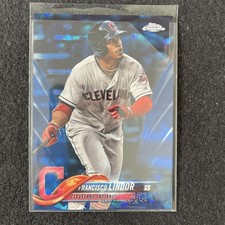 2018 Topps Chrome Sapphire Francisco Lindor MLB Trading Card - Raw Condition