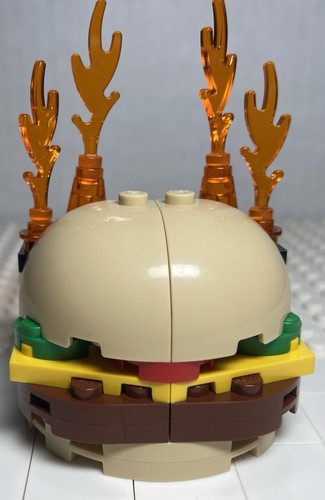 Lego City Burger Bar Fire Rescue 60214. Burning burger Sign Only! NEW!! - Picture 2 of 5