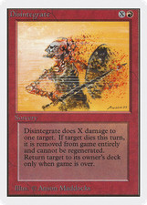 Disintegrate (MP) Unlimited Edition 2ED Magic MTG